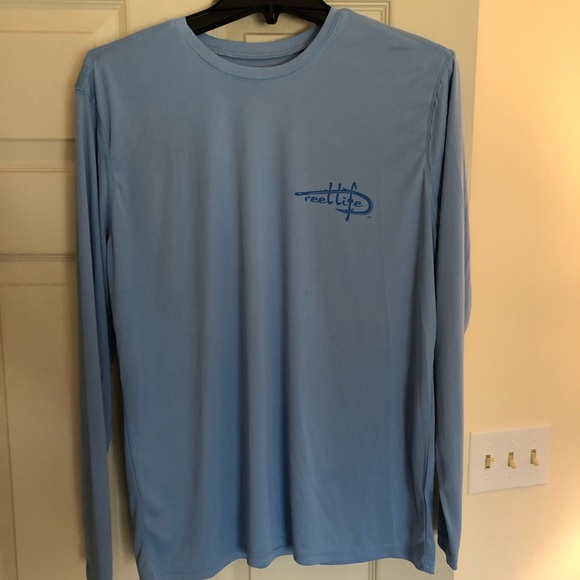 Reel Life Light Blue Combat Gear Performance Shirt - M - Picture 1 of 4